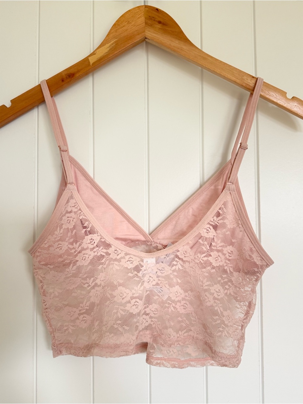 Urban Outfitters Out From Under Pink Lace Bralette Crop Cami Top Strappy Detail - Picture 3 of 7